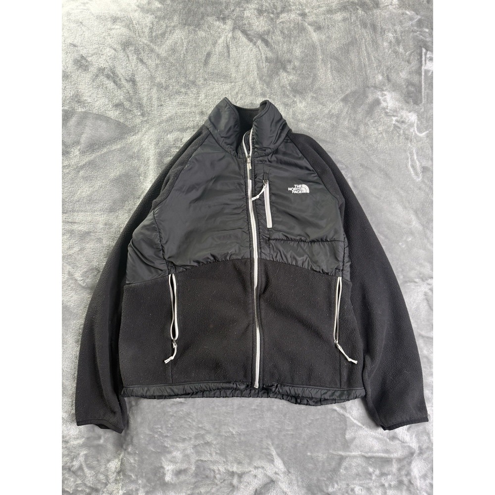 The North Face Black Nylon Fleece Full Zip Denali Polartec Jacket Women's Large - Picture 1 of 7